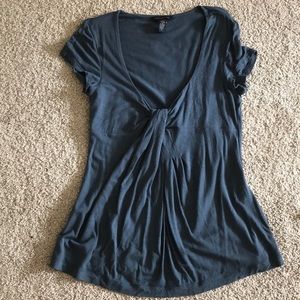 Banana republic drapey Jersey cap sleeve shirt